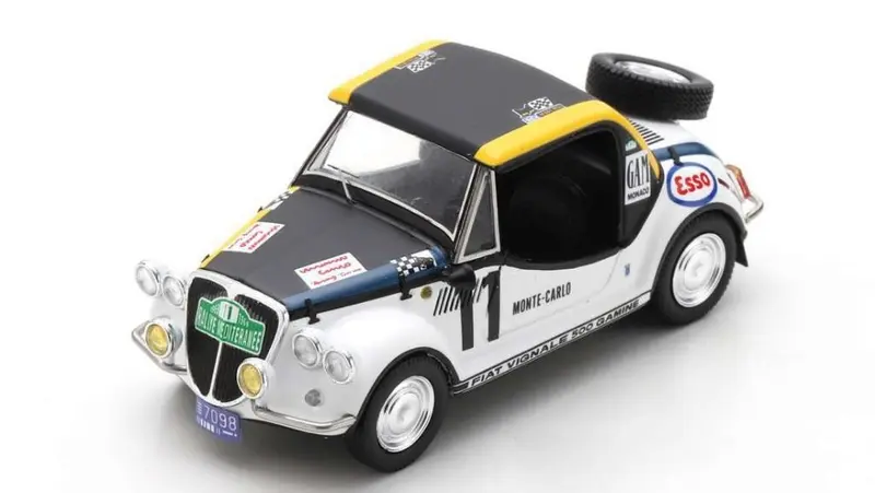 FIAT 500 GAMINE N.11 MONTE CARLO 1969 R.F.DULBECCO-Y.LE GRAVEREND 1