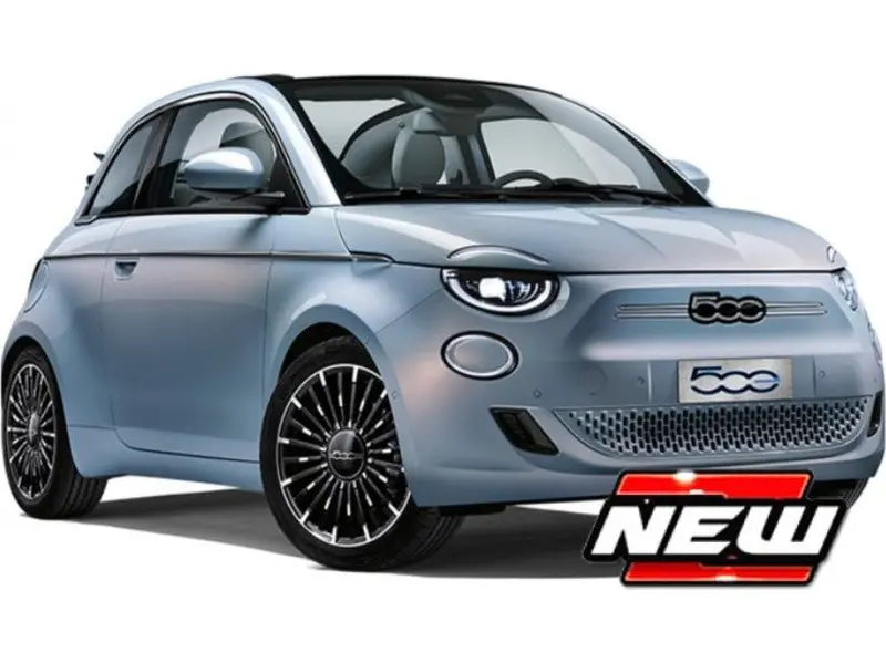 Fiat 500e blue 1