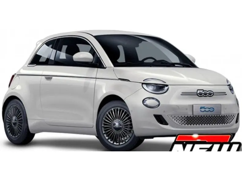 Fiat 500e white 1