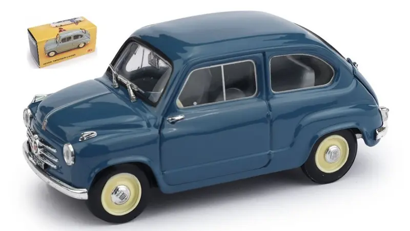 FIAT 600 1a SERIE 1955-1969 BLEU CHIARO 1