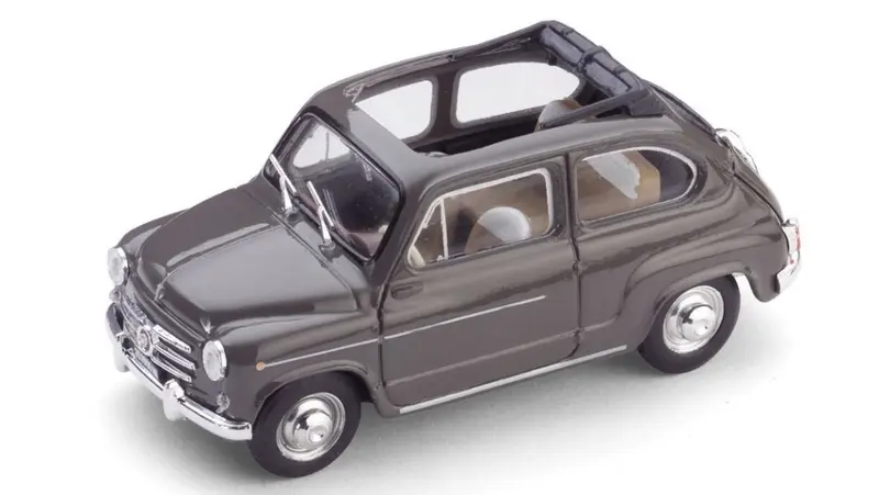 FIAT 600 D BERLINA 1960 TRASFORMABILE APERTA BEIGE 1