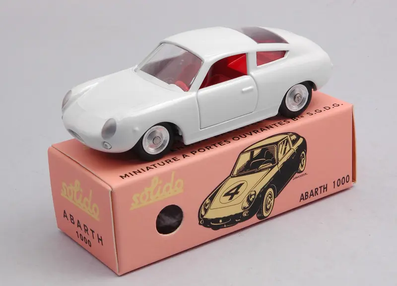 FIAT ABARTH 1000 WHITE CLUB SOLIDO 1