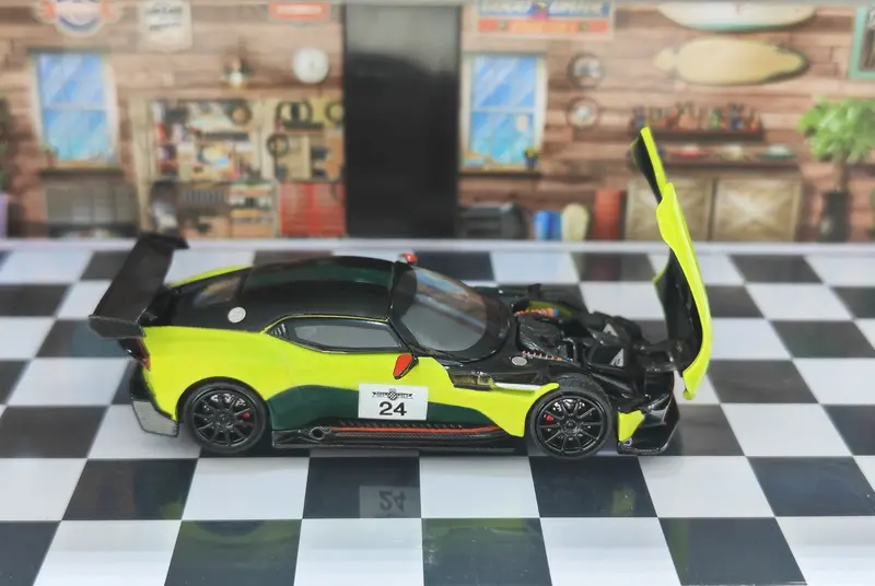 Fine Works 1/64 Vulcan Open Hood Alloy Diecast Toys Car Model Peak Speed New in stock