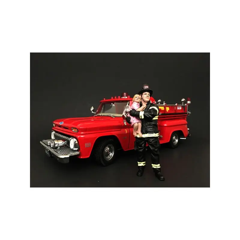 Firefighter Saving Life with Baby Figurine / Figure For 1