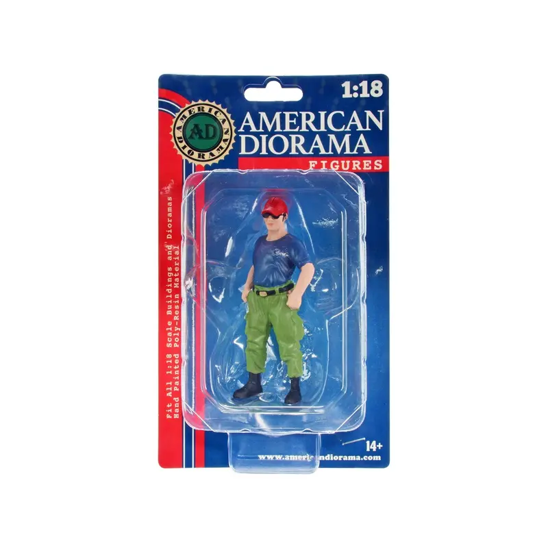 "Firefighters" Off Duty Figure for 1/18 Scale Models by American Diorama
