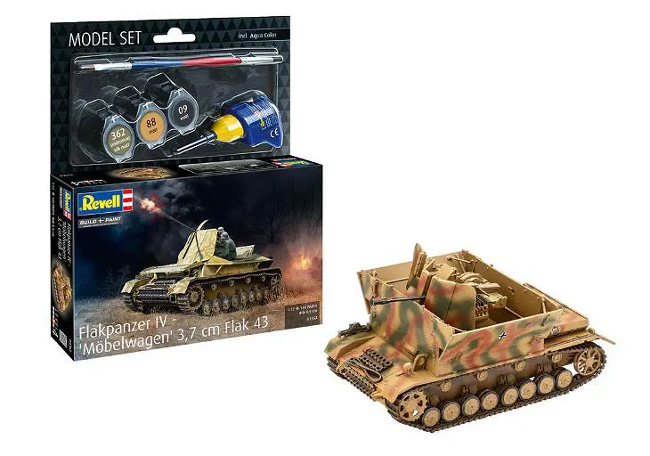 FLAKPANZER IV "MOBELWAGEN" 3,7 cm FLAK 43 MODEL SET KIT 1