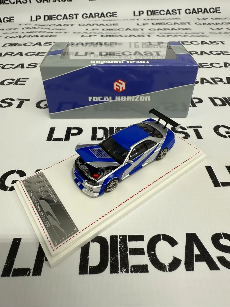 FOCAL HORIZON Nissan Skyline GT-R R34 Blue & Silver 1