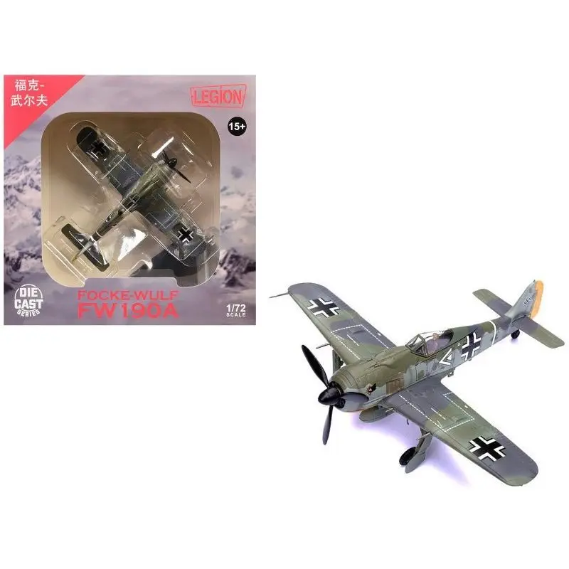 Focke-Wulf Fw 190A Aircraft "108-Victory Ace Hauptmann Hans 'Assi' Hahn Gruppenkommandeur III./JG 2 Richthofen France" (1942) German Luftwaffe 1/72 Diecast Model Airplane by Legion