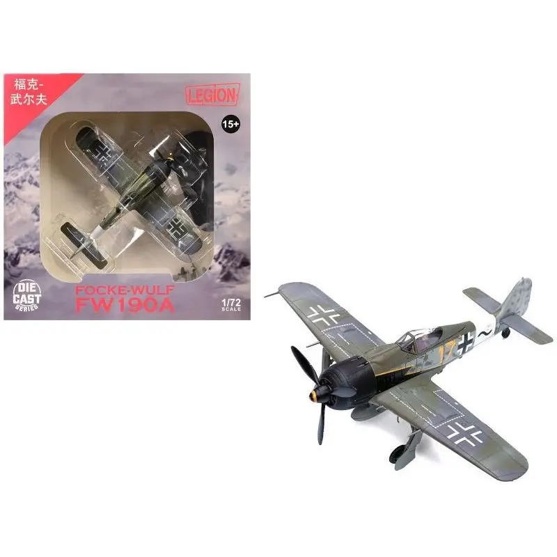 Focke-Wulf Fw 190A Aircraft "Yellow 17 24-Victory Ace Willi Unger 12./JG 3 Udet Germany" (1944) German Luftwaffe 1/72 Diecast Model Airplane by Legion