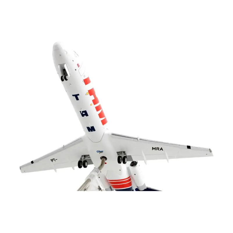 Fokker F100 Commercial Aircraft "TAM Linhas Aereas - Airlines" White with Blue Tail "Gemini 200" Series 1/200 Diecast Model Airplane by GeminiJets