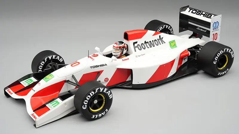 FOOTWORK FA13 N.10 JAPANESE GP 1992 A.SUZUKI W/DRIVER 1