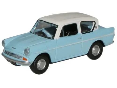 Ford Anglia Light Blue/Ermine White 1