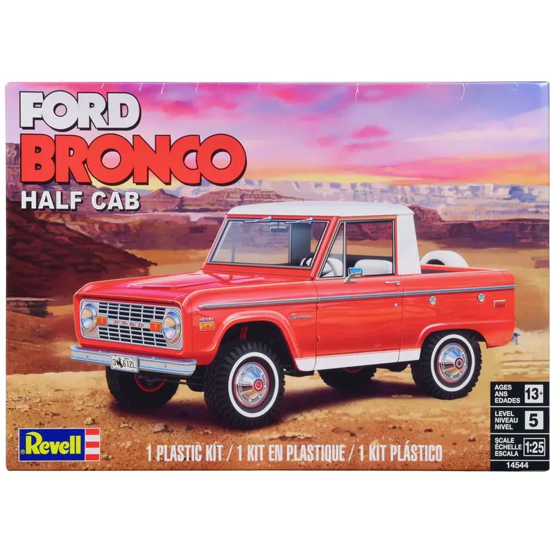 ford-bronco-half-cab-1-25-scale-model-by-revell, Skill level 5
