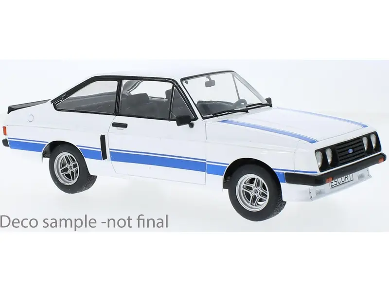 Ford Escort Mk2 RS 2000 White with blue bonnet stripes 1