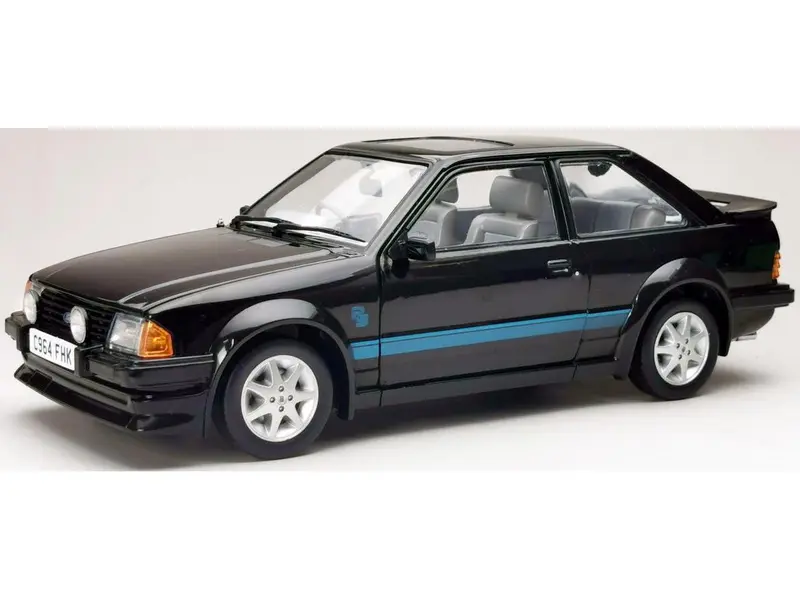 Ford Escort RS Turbo Black 1984 Princess Diana's car. 1