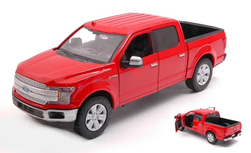 FORD F-150 LARIAT CREW CAB 2019 RED 1