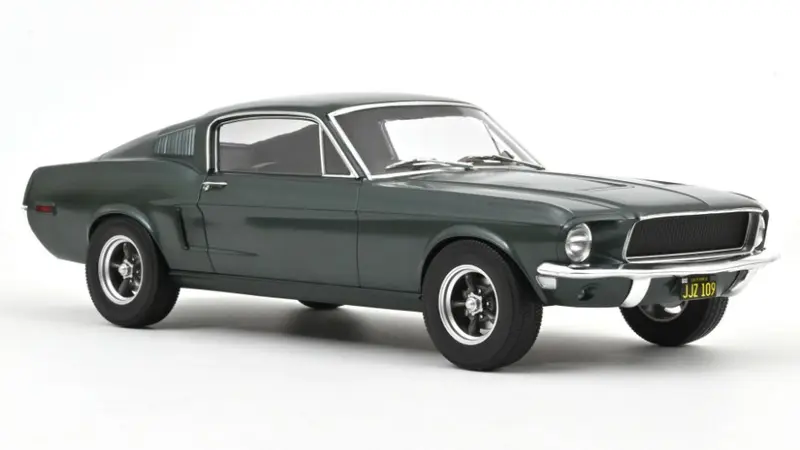 FORD MUSTANG FASTBACK 1968 SATIN GREEN METALLIC REPRODUCTION 1