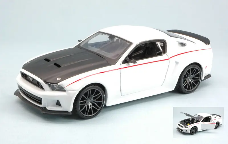 FORD MUSTANG STREET RACER 2014 WHITE/BLACK 1