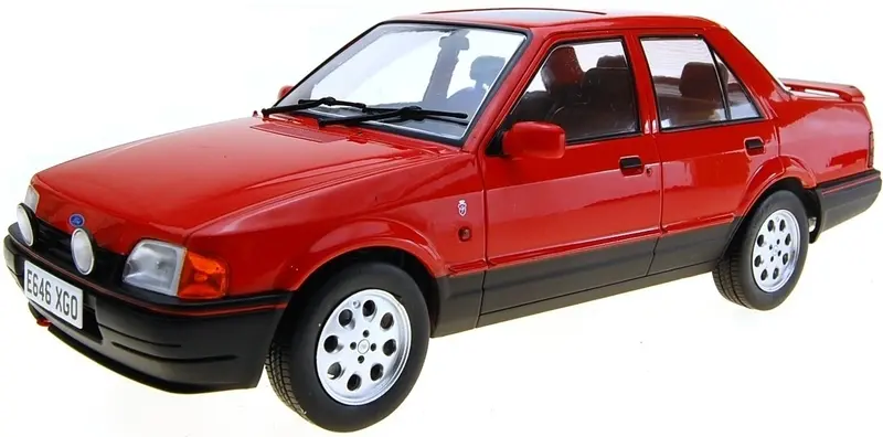 Ford Orion Mk2 Ghia Red RHD w/Pepperpot Alloys (UK Exclusive 500pcs) 1