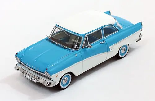 FORD TAUNUS 17M 1957 LIGHT BLUE/WHITE 1