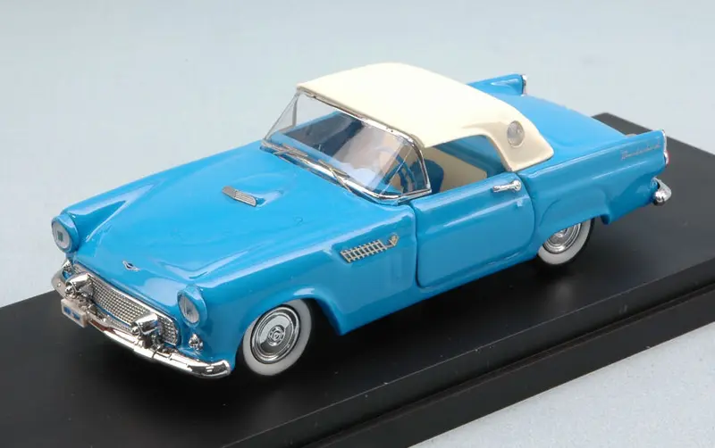 FORD THUNDERBIRD 1956 LIGHT BLUE W/WHITE SOFT TOP 1