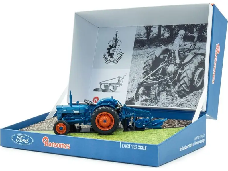 Fordson Super Dexta Tractor w/Ransomes Plough TS 54A 1