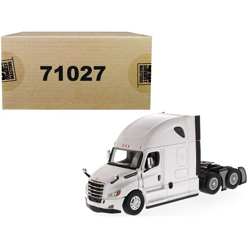 Freightliner New Cascadia Sleeper Cab Truck Tractor Pearl White 1/50 Diecast Model by Diecast Masters
