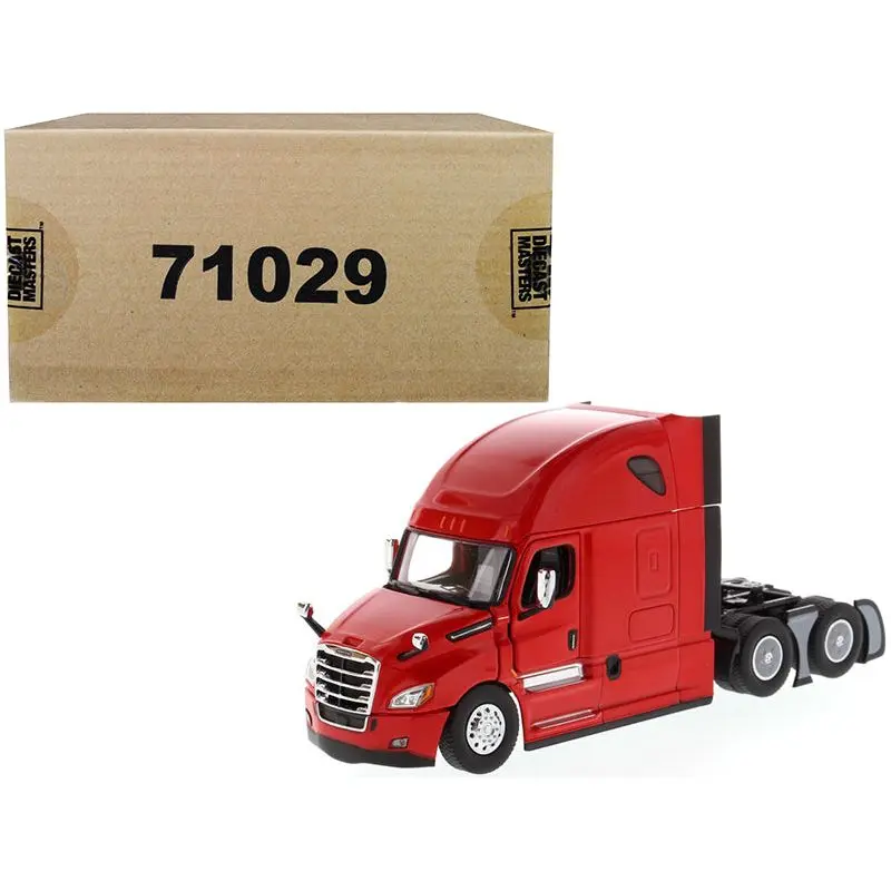 Freightliner New Cascadia Sleeper Cab Truck Tractor Red 1/50 Diecast Model by Diecast Masters
