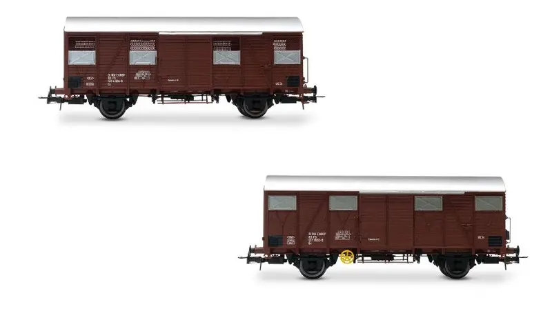 FS 2-UNIT PACK Gs WAGONS WALLS MADE FROM WOODEN PLANKS EP.IV 1