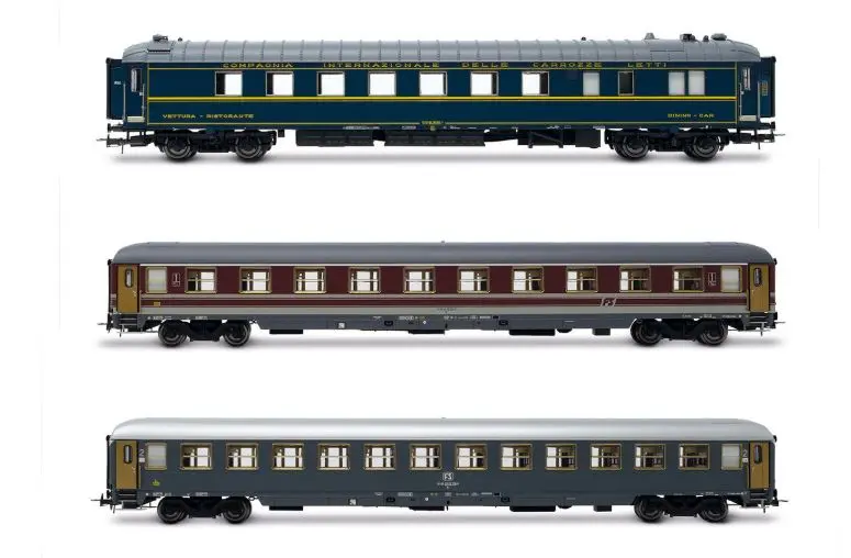 FS 3 CARROZZE RISTORANTE,1a CLASSE, 2a CLASSE ALPEN-EXPRESS EP.IVb 1