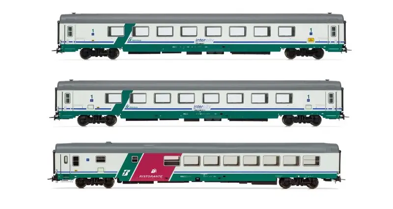 FS 3-UNIT TORINO-REGGIO CALABRIA XMPR "INTERCITY PLUS" LIVERY EP.Vb 1