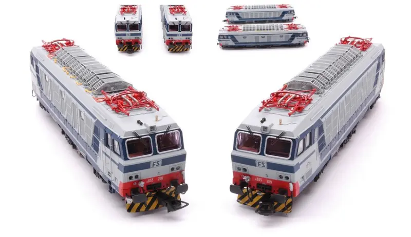 FS LOCOMOTIVE E633 206 + E633 209 BLUE GREY LIVERY EPOCA IV-V 1