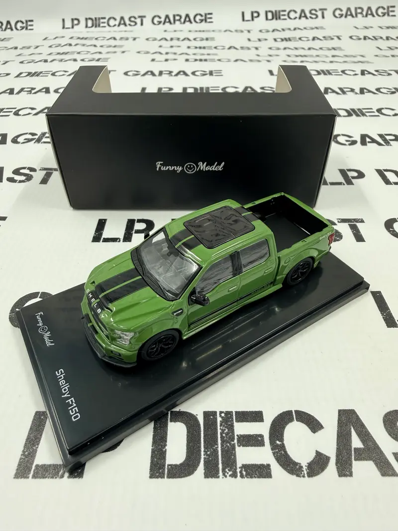 FUNNY MODELS Ford F-150 Shelby Super Snake Green w/ Black Stripe 1