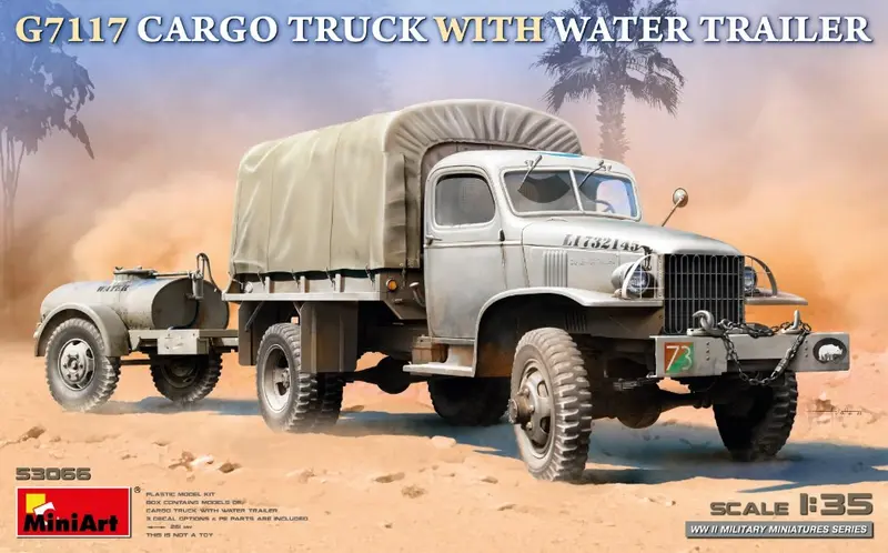 G7117 CARGO TRUCK WITH WATER TRAILER KIT 1