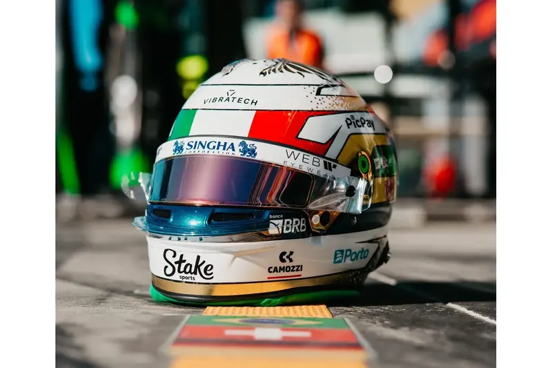 Gabriel Bortoleto - Italian GP - 2025 - Helmet 1