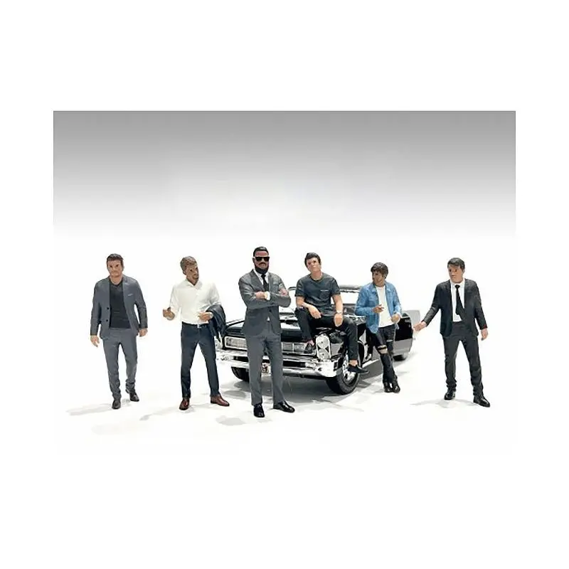 "Gentlemen's Club" 6 piece Figure Set for 1/24 Scale Models by American Diorama
