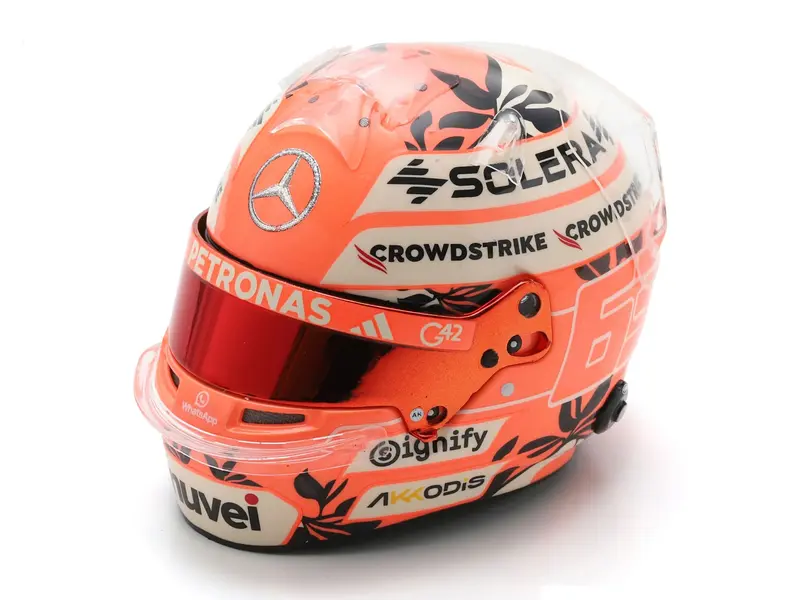George Russell F1 Miami GP 2025 Helmet 1