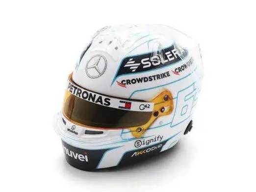 George Russell Qatar F1 GP 2024 Helmet 1
