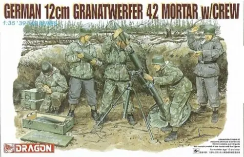GERMAN 12 cm GRANATWERFER42 MORTAR W/CREW KIT 1