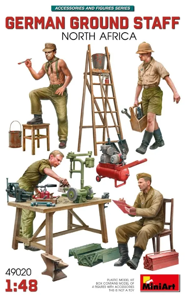 GERMAN GROUND STAFF W/ACCESSORIES NORTH AFRICA KIT 1