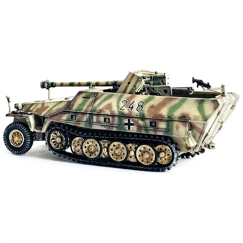 German Sd.Kfz. 251/22 Ausf.D Half-Tracked Armored Vehicle with 7.5cm PaK 40 Anti-Tank Gun "Unidentified Unit" (1944) "NEO Dragon Armor" Series  1/72 Plastic Model by Dragon Models