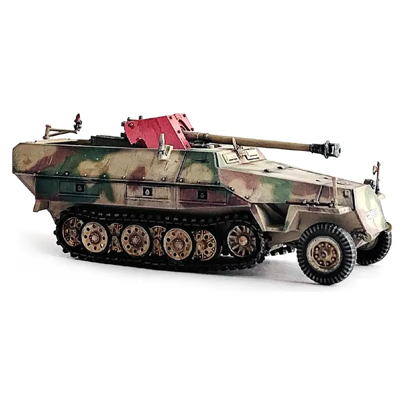 German Sd.Kfz. 251/22 Ausf.D Half-Tracked Armored Vehicle with 7.5cm PaK 40 Anti-Tank Gun "Unidentified Unit" (1945) "NEO Dragon Armor" Series 1/72 Plastic Model by Dragon Models