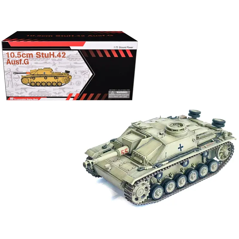 Germany 10.5cm StuH.42 Ausf. G Tank "Panzer Regiment Hermann Goring Italy" (1944) "NEO Dragon Armor" Series 1/72 Plastic Model by Dragon Models