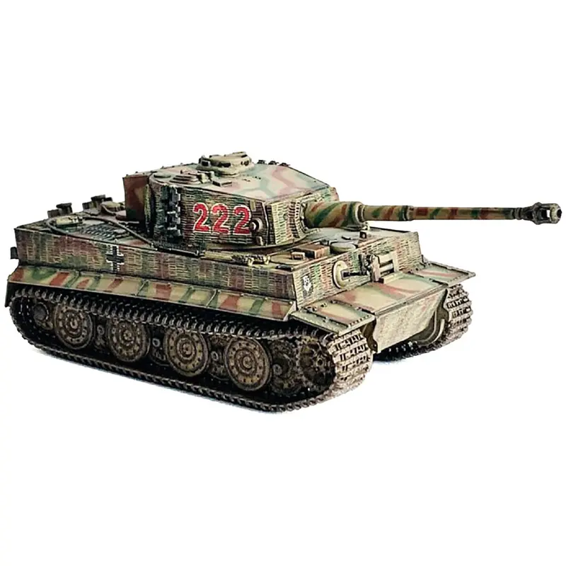 Germany Tiger I Late Production with Zimmerit Tank "Wittmann's Tiger #222 s.Pz.Abt.101 Normandy" (1944) "NEO Dragon Armor" Series 1/72 Plastic Model by Dragon Models