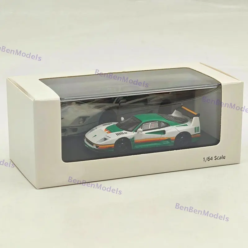 Ghost Player 1/64 F40 LBWK White Racing Sports Diecast Model Car Limited Edition