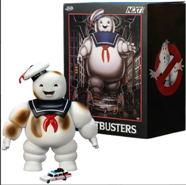 GHOSTBUSTERS NANO SCENE PUFT MARSHMALLOW MAN WITH CADILLAC ECTO-1 1