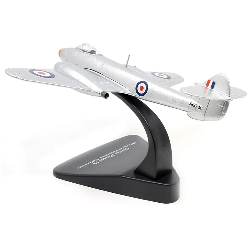 Gloster Meteor F3 Jet Fighter 5897 M RAF Hednesford Staffordshire England "Oxford Aviation" Series 1/72 Diecast Model Airplane by Oxford Diecast