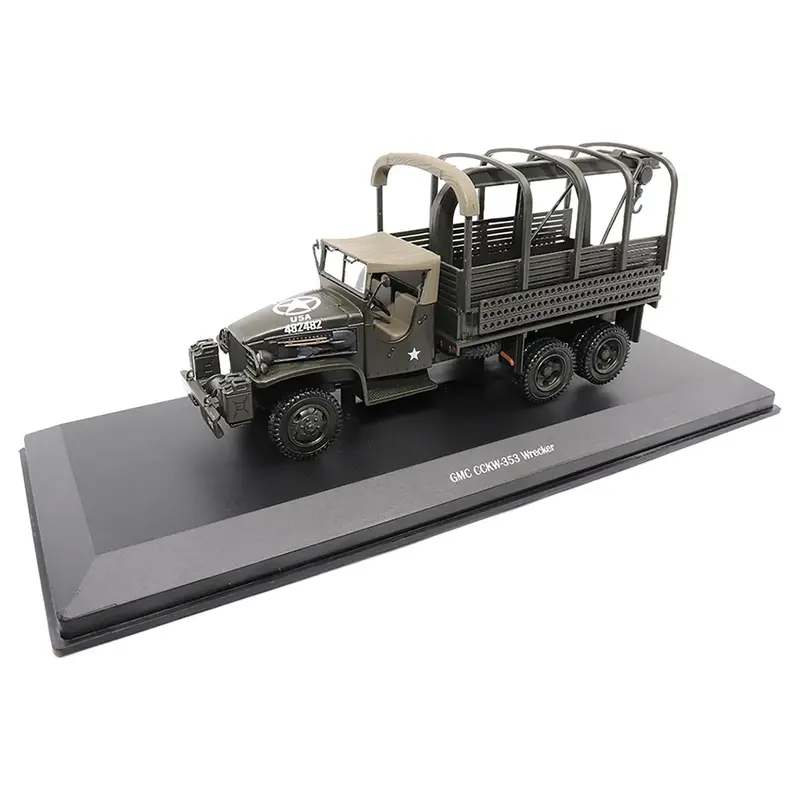 GMC CCKW353 Wrecker Tow Truck Olive Drab "United States Army" 1/43 Diecast Model by Militaria Die Cast