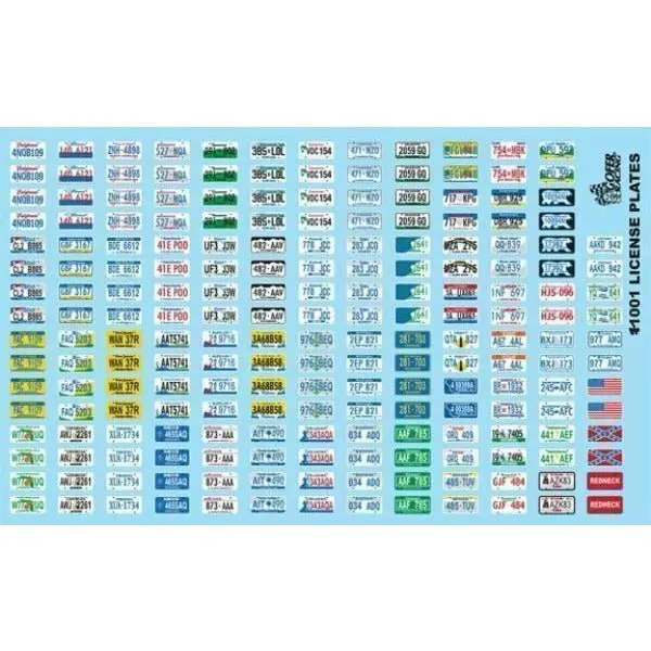Gofer Racing 1/24-1/25 License Plate Decals