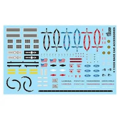 Gofer Racing 1/24-1/25 Race Car Accessories Decal Sheet